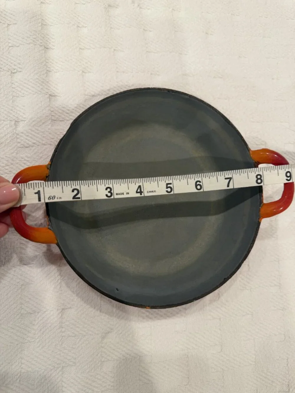 Vintage Le Creuset Gratin Dish – 18 cm Flame Orange Enameled Cast Iron France